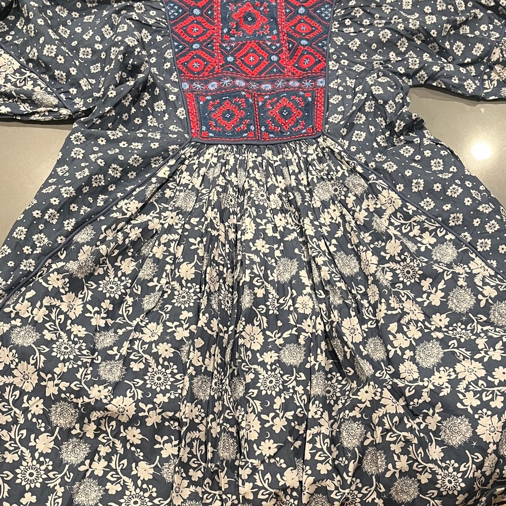 Sundance Blue and Red Floral Dress - Picture 13 of 16